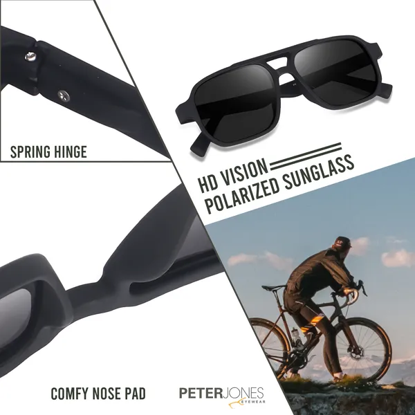 Peter_Jones_Black_Matte_Finished_Polarized_Sunglasses_with_Complete_UV_Protection_HD_Vision_and_Spring_Hinges_(PO750B)