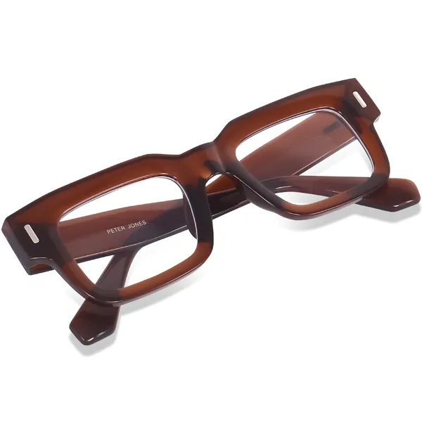 Peter_Jones_Brown_Square_Unisex_Blue_Light_Blocking_Computer/Gaming_Glasses_(3688FBW)