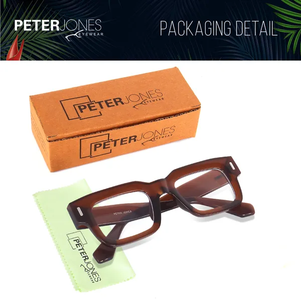 Peter_Jones_Brown_Square_Unisex_Blue_Light_Blocking_Computer/Gaming_Glasses_(3688FBW)