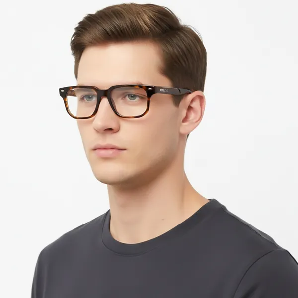 Peter_Jones_Dem_Brown_Pure_Acetate_Medium_Size_Square_Frame_Spectacle_Frame__for_Men_and_Women_(U007DA)