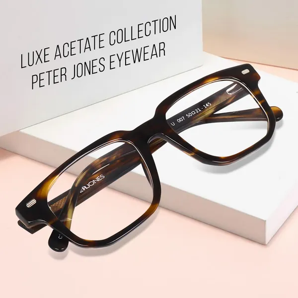 Peter_Jones_Dem_Brown_Pure_Acetate_Medium_Size_Square_Frame_Spectacle_Frame__for_Men_and_Women_(U007DA)