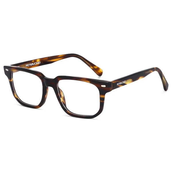Peter_Jones_Dem_Brown_Pure_Acetate_Medium_Size_Square_Frame_Spectacle_Frame__for_Men_and_Women_(U007DA)