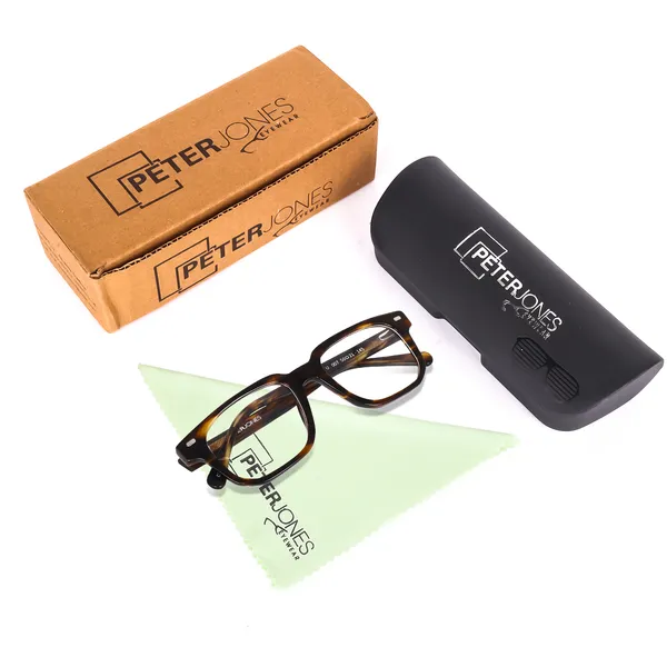 Peter_Jones_Dem_Brown_Pure_Acetate_Medium_Size_Square_Frame_Spectacle_Frame__for_Men_and_Women_(U007DA)