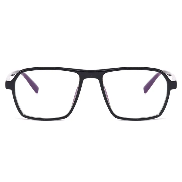Peter_Jones_Eyewear_Black_Square_Unisex_Medium_Sleek_Optical_Frame_with_Anti_Glare_Lenses_(AG216B)