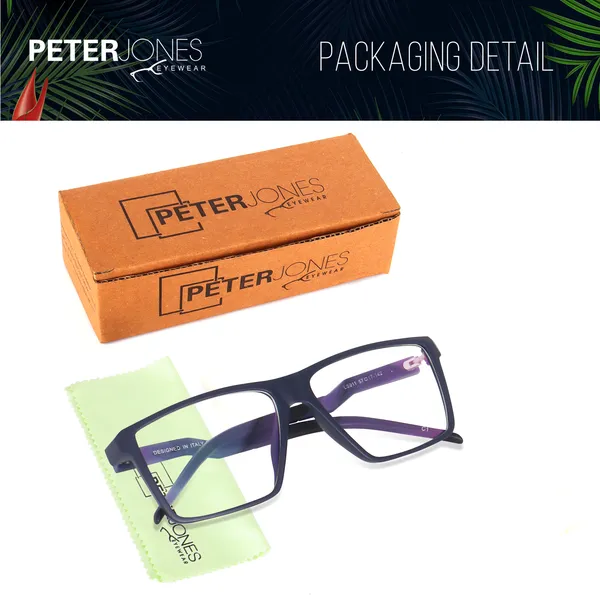 Peter_Jones_Eyewear_Black_Unisex_Sports_Optical_Frame_with_Anti_Glare_Lenses_(S911B)