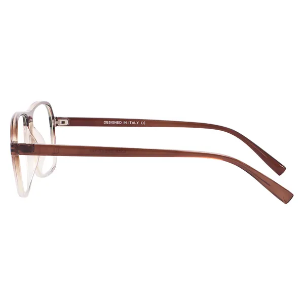 Peter_Jones_Eyewear_Brown_Square_Unisex_Medium_Sleek_Optical_Frame_with_Anti_Glare_Lenses_(AG216BR)
