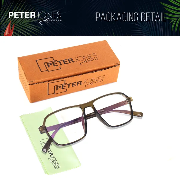 Peter_Jones_Eyewear_Green_Square_Unisex_Medium_Sleek_Optical_Frame_with_Anti_Glare_Lenses_(AG216GR)
