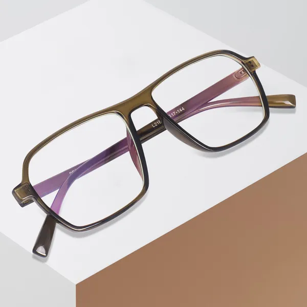Peter_Jones_Eyewear_Green_Square_Unisex_Medium_Sleek_Optical_Frame_with_Anti_Glare_Lenses_(AG216GR)