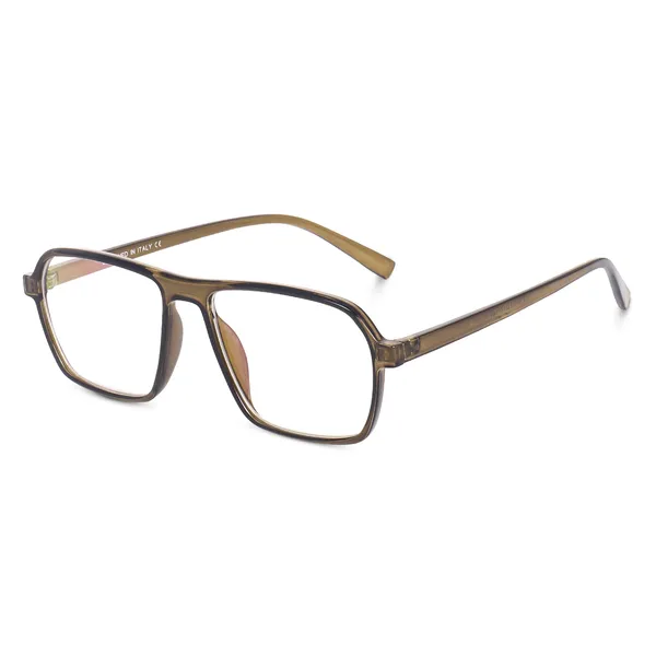 Peter_Jones_Eyewear_Green_Square_Unisex_Medium_Sleek_Optical_Frame_with_Anti_Glare_Lenses_(AG216GR)