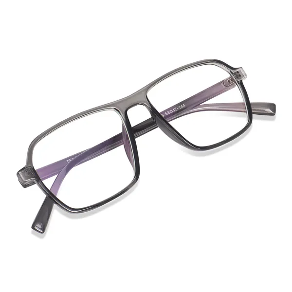 Peter_Jones_Eyewear_Grey_Square_Unisex_Medium_Sleek_Optical_Frame_with_Anti_Glare_Lenses_(AG216GT)