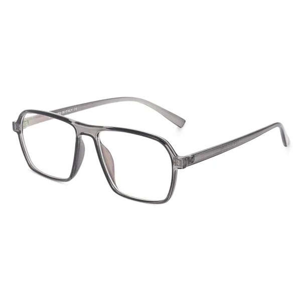 Peter_Jones_Eyewear_Grey_Square_Unisex_Medium_Sleek_Optical_Frame_with_Anti_Glare_Lenses_(AG216GT)