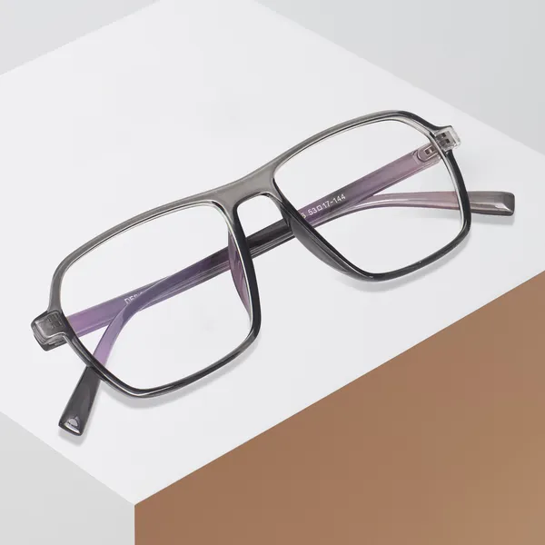 Peter_Jones_Eyewear_Grey_Square_Unisex_Medium_Sleek_Optical_Frame_with_Anti_Glare_Lenses_(AG216GT)