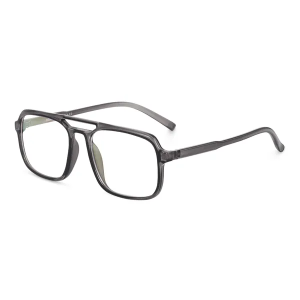 Peter_Jones_Eyewear_Grey_Square_Unisex_Medium_Sleek_Optical_Frame_with_Anti_Glare_Lenses_(AG218GT)