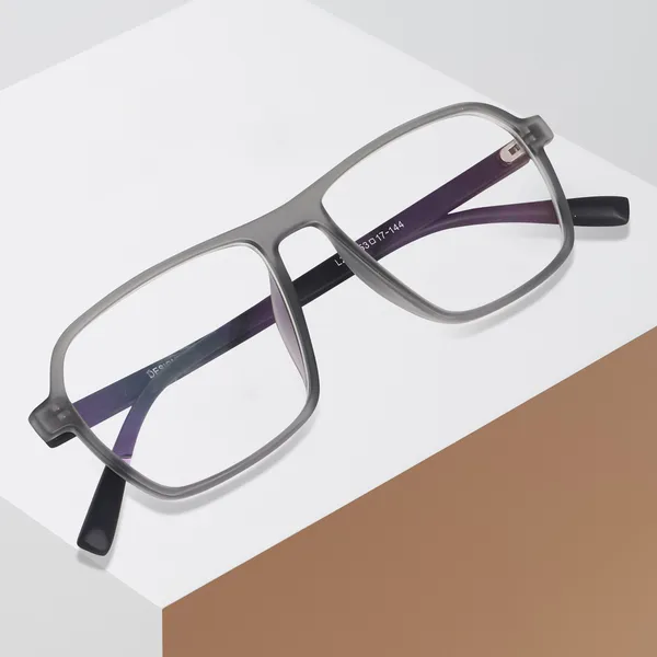 Peter_Jones_Eyewear_Jelly_Grey_Square_Unisex_Medium_Sleek_Optical_Frame_with_Anti_Glare_Lenses_(AG216JG)