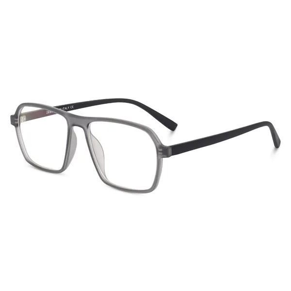 Peter_Jones_Eyewear_Jelly_Grey_Square_Unisex_Medium_Sleek_Optical_Frame_with_Anti_Glare_Lenses_(AG216JG)