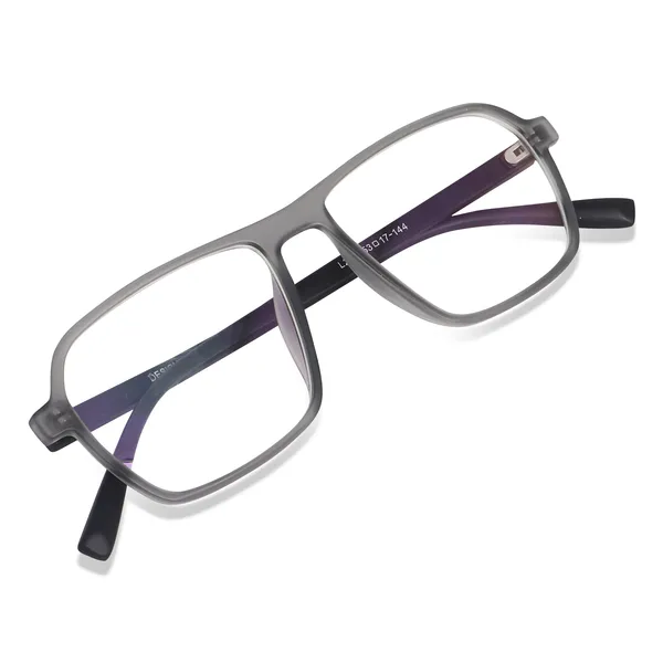 Peter_Jones_Eyewear_Jelly_Grey_Square_Unisex_Medium_Sleek_Optical_Frame_with_Anti_Glare_Lenses_(AG216JG)