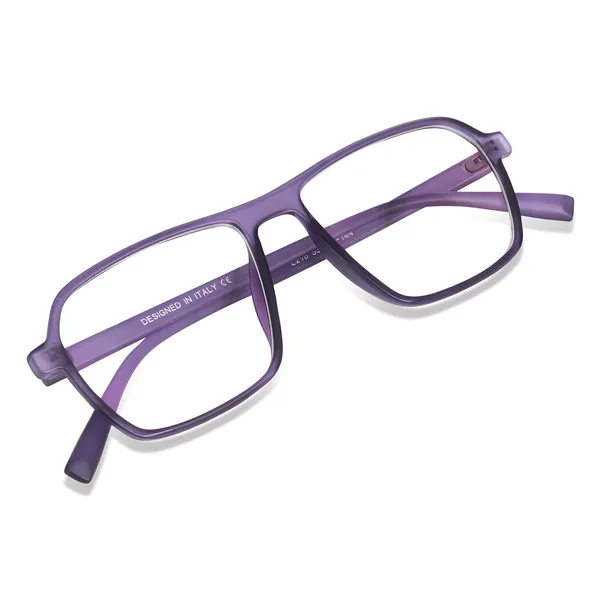 Peter_Jones_Eyewear_Purple_Square_Unisex_Medium_Sleek_Optical_Frame_with_Anti_Glare_Lenses_(AG216PL)
