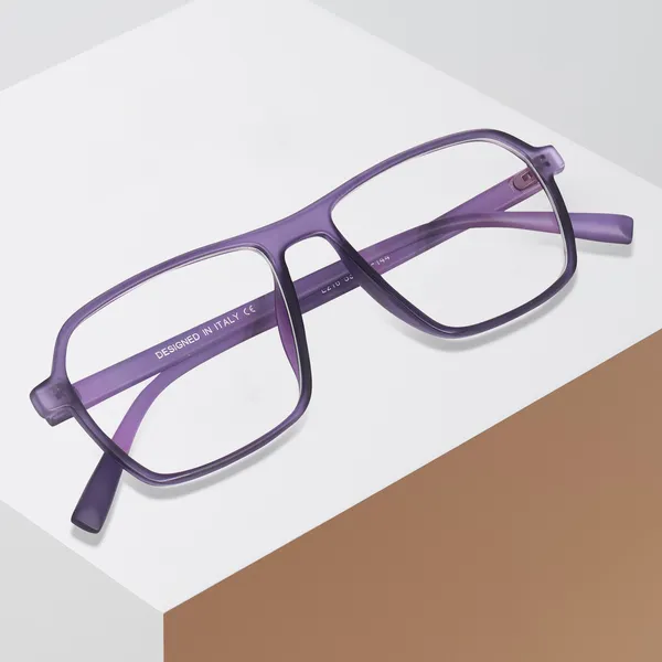 Peter_Jones_Eyewear_Purple_Square_Unisex_Medium_Sleek_Optical_Frame_with_Anti_Glare_Lenses_(AG216PL)