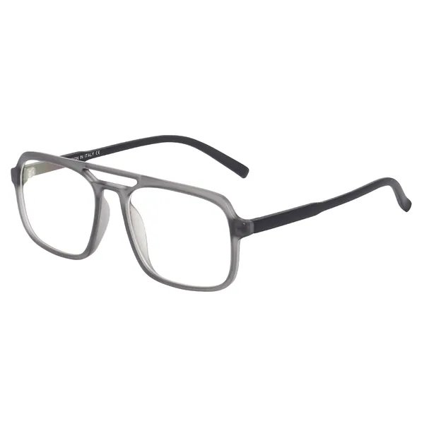 Peter_Jones_Eyewear_Square_Grey_Unisex_Medium_Sleek_Optical_Frame_with_Anti_Glare_Lenses_(AG218GB)