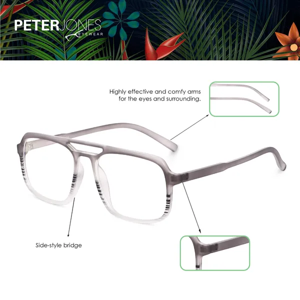 Peter_Jones_Eyewear_Square_Unisex_Medium_Sleek_Optical_Frame_with_Anti_Glare_Lenses_(AG218TP)