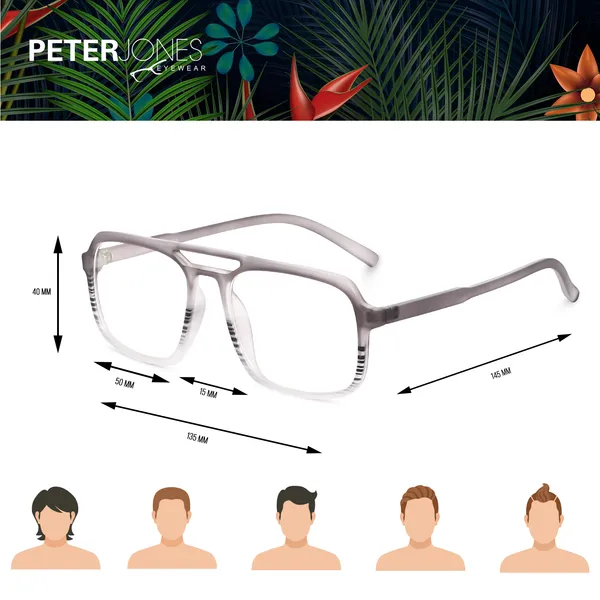 Peter_Jones_Eyewear_Square_Unisex_Medium_Sleek_Optical_Frame_with_Anti_Glare_Lenses_(AG218TP)