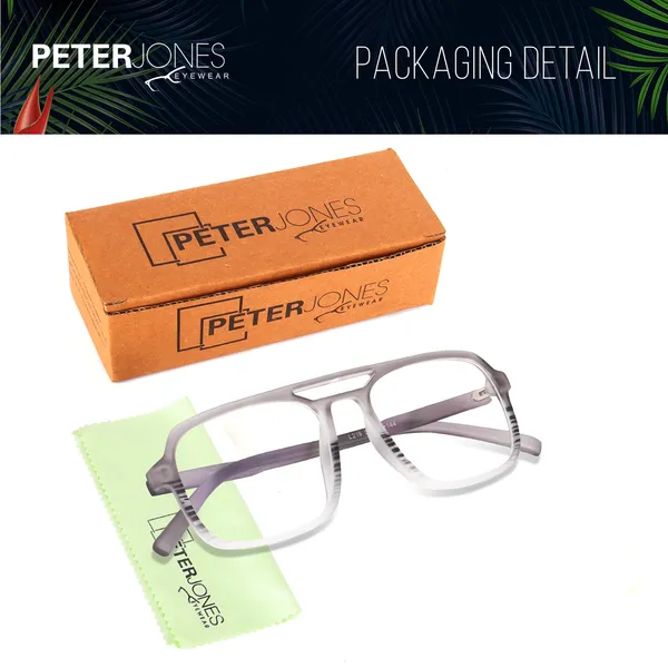 Peter_Jones_Eyewear_Square_Unisex_Medium_Sleek_Optical_Frame_with_Anti_Glare_Lenses_(AG218TP)