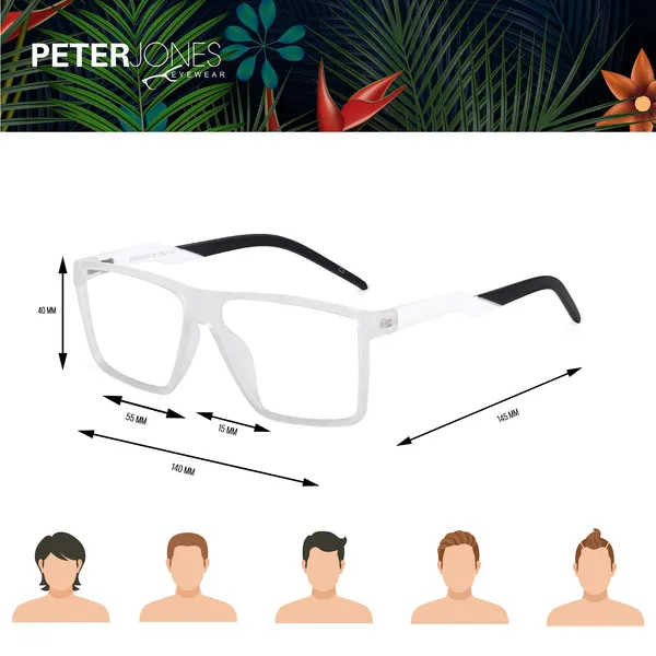 Peter_Jones_Eyewear_White_Unisex_Sports_Optical_Frame_with_Anti_Glare_Lenses_(S911W)