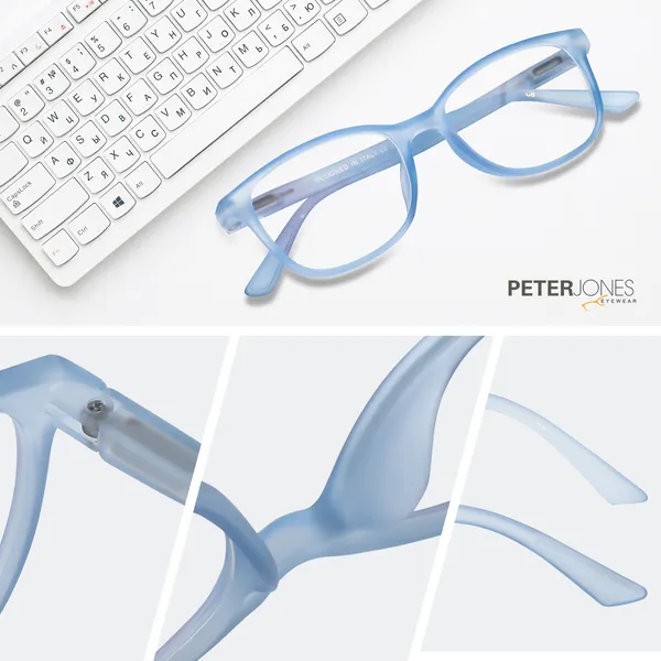 Peter_Jones_I_Aqua_Blue_Color_I_Hip_Hop_Kids_Collection_I_Matte_Finished_I_Computer/Gaming_Glasses_I_For_Boys_and_Girls_I__Age_Group_6-12_(1002TBL)