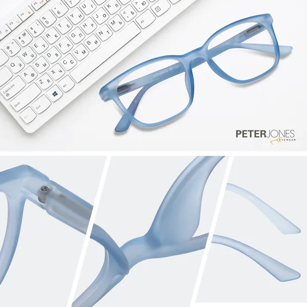 Peter_Jones_I_Aqua_Blue_Color_I_Hip_Hop_Kids_Collection_I_Matte_Finished_I_Computer/Gaming_Glasses_I_For_Boys_and_Girls_I__Age_Group_6-12_(1003TBL)
