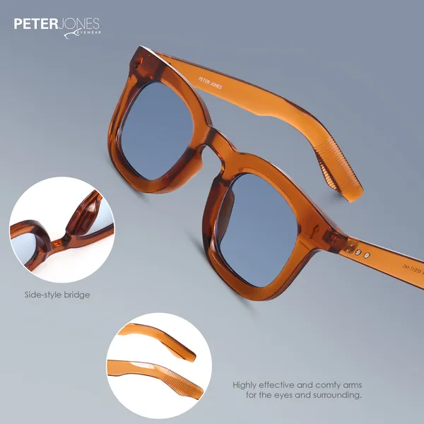Peter_Jones_I_Aqua_Brown_Color_I_Full_Rim_Square_I_UV/UB_Protection_I_Premium_Quality_I_Sunglasses_for_Men_&_Women_3819OG