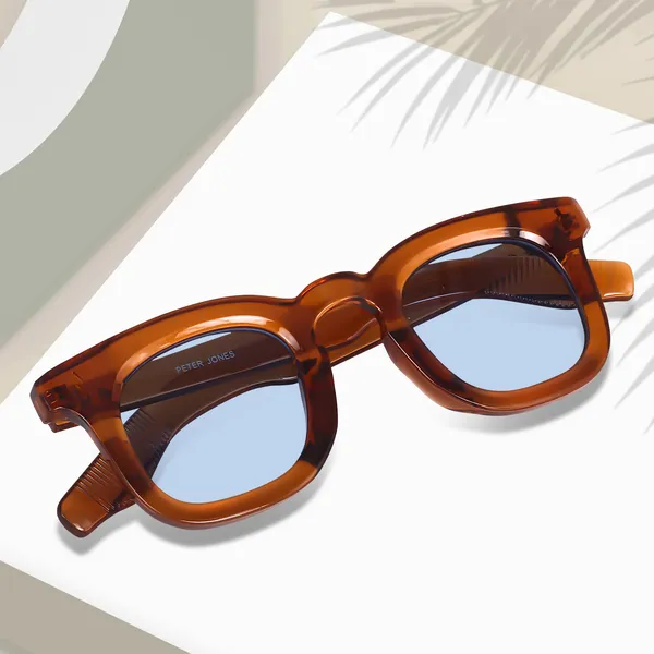 Peter_Jones_I_Aqua_Brown_Color_I_Full_Rim_Square_I_UV/UB_Protection_I_Premium_Quality_I_Sunglasses_for_Men_&_Women_3819OG