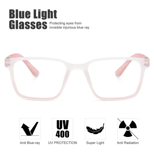 Peter_Jones_I_Aqua_Red_Color_I_Hip_Hop_Kids_Collection_I_Matte_Finished_I_Computer/Gaming_Glasses_I_For_Boys_and_Girls_I_Age_Group_6-12_(1001RD)