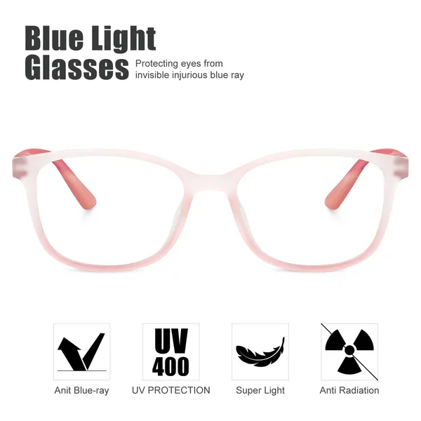 Peter_Jones_I_Aqua_Red_Color_I_Hip_Hop_Kids_Collection_I_Matte_Finished_I_Computer/Gaming_Glasses_I_For_Boys_and_Girls_I_Age_Group_6-12_(1003RD)