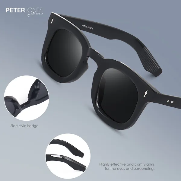 Peter_Jones_I_Black_Color_I_Full_Rim_Square_I_UV/UB_Protection_I_Premium_Quality_I_Sunglasses_for_Men_&_Women_3819B