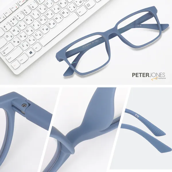 Peter_Jones_I_Blue_Color_I_Hip_Hop_Kids_Collection_I_Matte_Finished_I_Computer/Gaming_Glasses_I_For_Boys_and_Girls_I_Age_Group_6-12_(1001MBL)