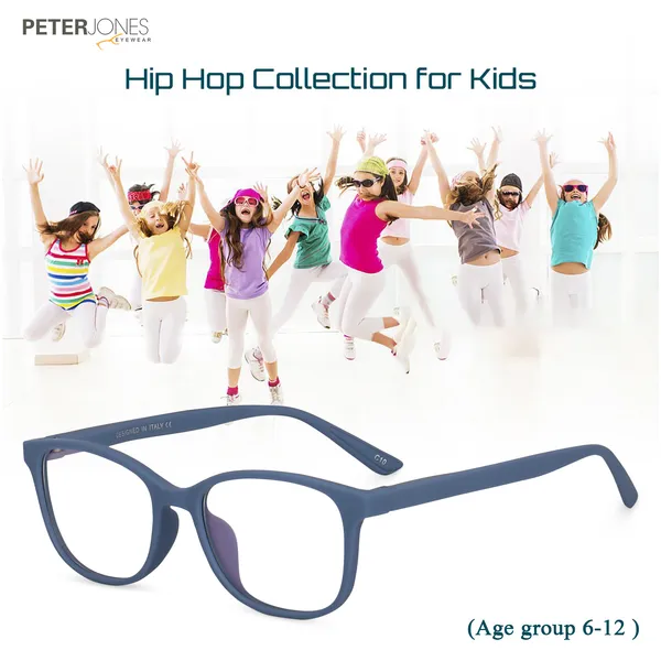 Peter_Jones_I_Blue_Color_I_Hip_Hop_Kids_Collection_I_Matte_Finished_I_Computer/Gaming_Glasses_I_For_Boys_and_Girls_I_Age_Group_6-12_(1003MBL)