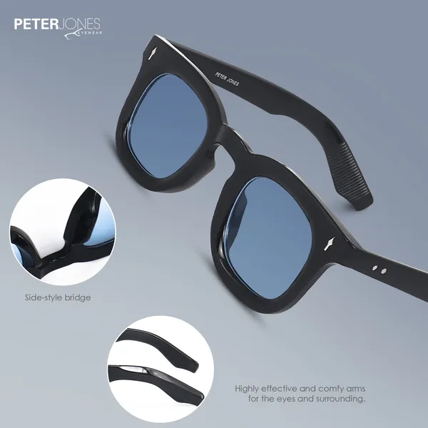Peter_Jones_I_Blue_Lenses_I_Full_Rim_Square_I_UV/UB_Protection_I_Premium_Quality_I_Sunglasses_for_Men_&_Women_3819TB