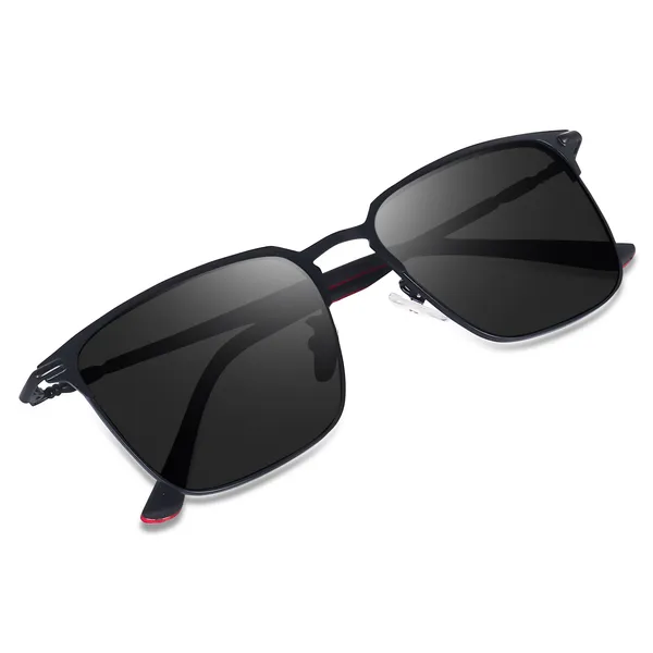 Peter_Jones_I_Clubmasters_I_Black_Color_I_Full_Rim_Square_I_UV/UB_Protection_I_Sunglasses_for_Men_&_Women_T7029B