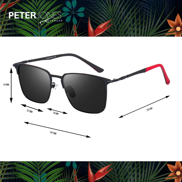 Peter_Jones_I_Clubmasters_I_Black_Color_I_Full_Rim_Square_I_UV/UB_Protection_I_Sunglasses_for_Men_&_Women_T7029B
