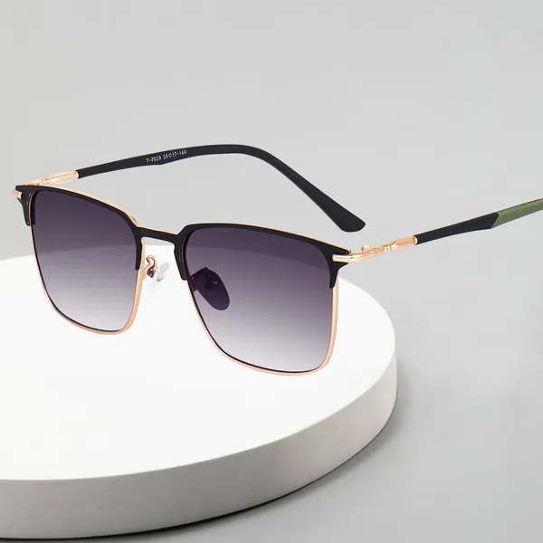 Peter_Jones_I_Clubmasters_I_Black_Gold_Color_I_Full_Rim_Square_I_UV/UB_Protection_I_Sunglasses_for_Men_&_Women_T7029BG