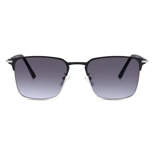 Peter_Jones_I_Clubmasters_I_Black_Silver_Color_I_Full_Rim_Square_I_UV/UB_Protection_I_Sunglasses_for_Men_&_Women_T7029BS