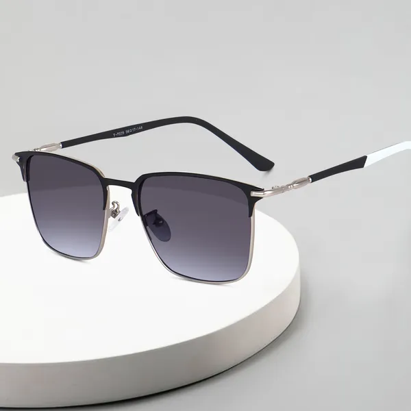 Peter_Jones_I_Clubmasters_I_Black_Silver_Color_I_Full_Rim_Square_I_UV/UB_Protection_I_Sunglasses_for_Men_&_Women_T7029BS