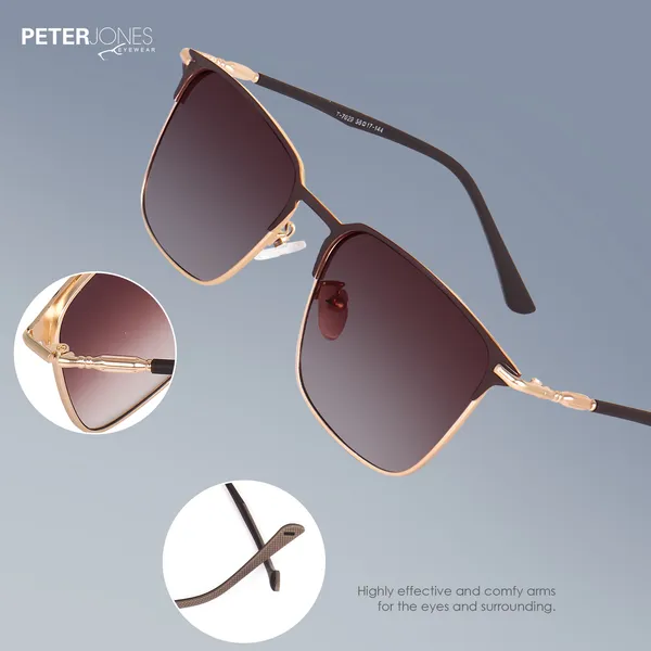 Peter_Jones_I_Clubmasters_I_Brown_Color_I_Full_Rim_Square_I_UV/UB_Protection_I_Sunglasses_for_Men_&_Women_T7029BW