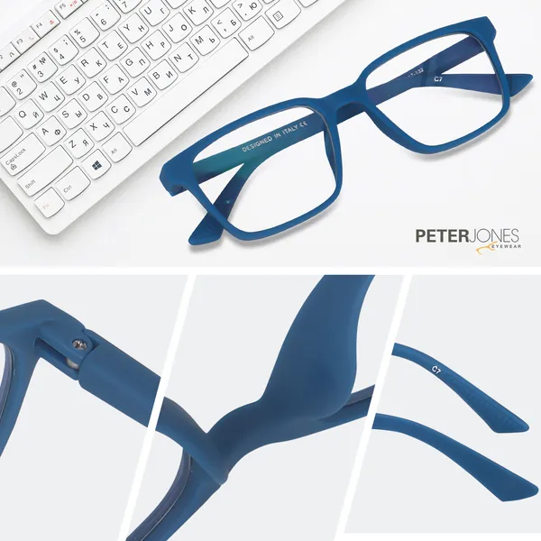Peter_Jones_I_Dark_Blue_Color_I_Hip_Hop_Kids_Collection_I_Matte_Finished_I_Computer/Gaming_Glasses_I_For_Boys_and_Girls_I_Boys_and_Girls_I_Age_Group_6-12_(1001DBL)