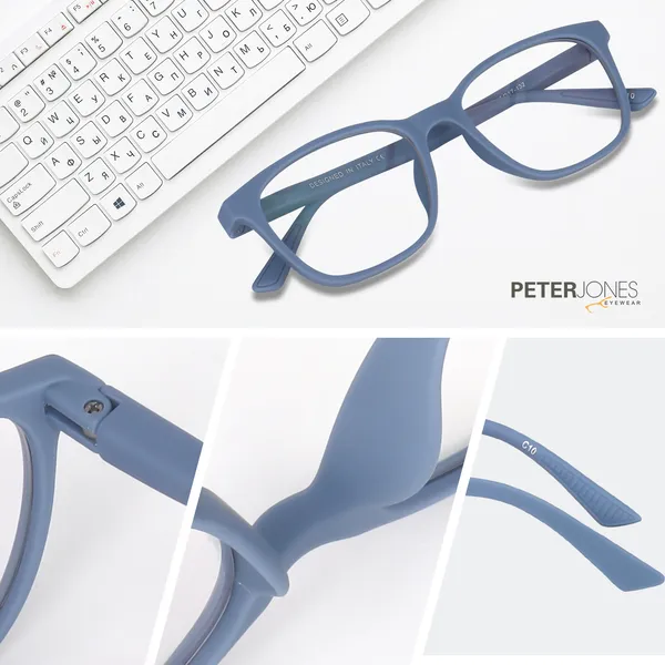 Peter_Jones_I_Dark_Blue_Color_I_Hip_Hop_Kids_Collection_I_Matte_Finished_I_Computer/Gaming_Glasses_I_For_Boys_and_Girls_I_Boys_and_Girls_I_Age_Group_6-12_(1002DBL)