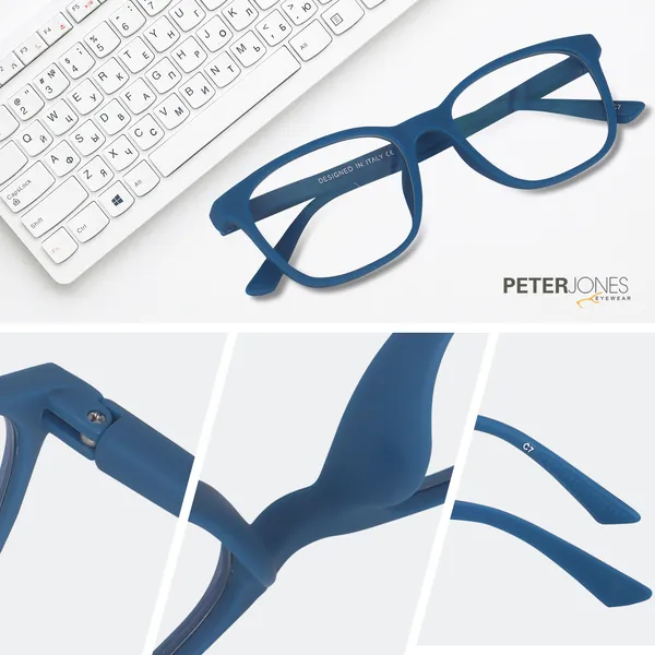 Peter_Jones_I_Dark_Blue_Color_I_Hip_Hop_Kids_Collection_I_Matte_Finished_I_Computer/Gaming_Glasses_I_For_Boys_and_Girls_I_Boys_and_Girls_I_Age_Group_6-12_(1003DBL)