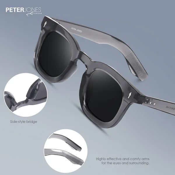 Peter_Jones_I_Grey_Color_I_Full_Rim_Square_I_UV/UB_Protection_I_Premium_Quality_I_Sunglasses_for_Men_&_Women_3819GT
