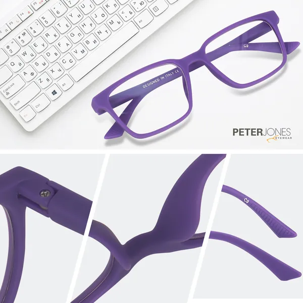 Peter_Jones_I_Purple_Color_I_Hip_Hop_Kids_Collection_I_Matte_Finished_I_Computer/Gaming_Glasses_I_For_Boys_and_Girls_I_Age_Group_6-12_(1001PL)