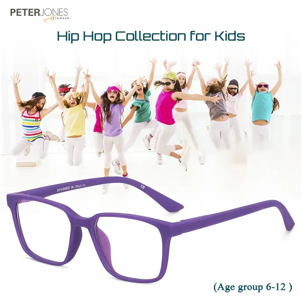 Peter_Jones_I_Purple_Color_I_Hip_Hop_Kids_Collection_I_Matte_Finished_I_Computer/Gaming_Glasses_I_For_Boys_and_Girls_I_Age_Group_6-12_(1001PL)
