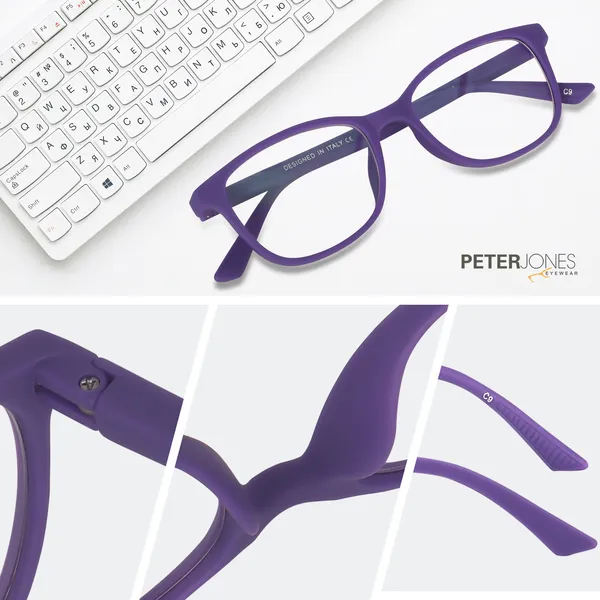 Peter_Jones_I_Purple_Color_I_Hip_Hop_Kids_Collection_I_Matte_Finished_I_Computer/Gaming_Glasses_I_For_Boys_and_Girls_I_Age_Group_6-12_(1003PL)